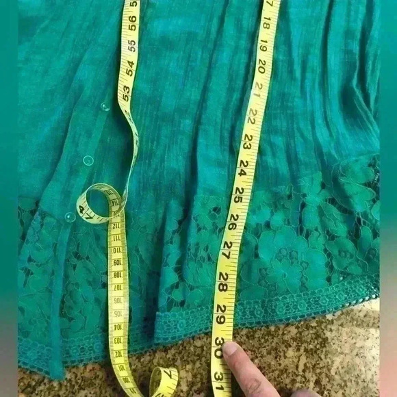 ZAK & Rachel Teal lace long sleeve blouse top women 2X - Picture 10 of 10